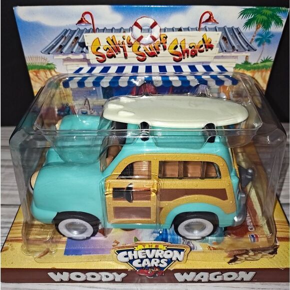 The Chevron Cars Techron Collectible Woody Wagon Toy Vehicle New Vintage 1999 - Picture 4 of 10